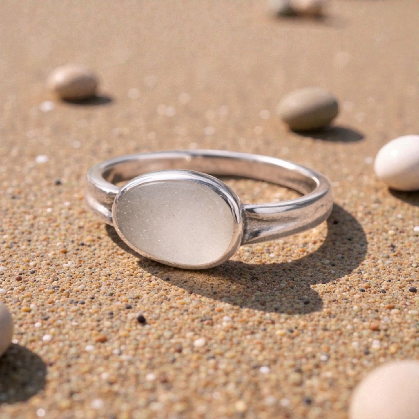 ASHA Sculptural Minimalist Ring in Solid Sterling Silver